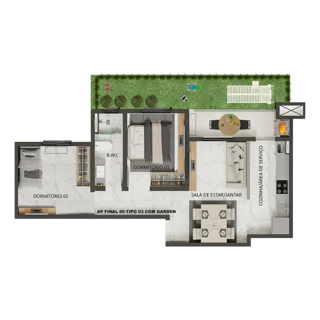 Planta Garden 05 TIPO 03 Recanto do Bosque